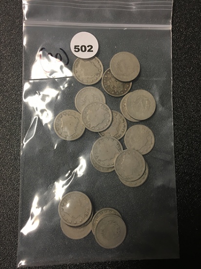 (20) V Nickels