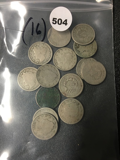 (16) V Nickels