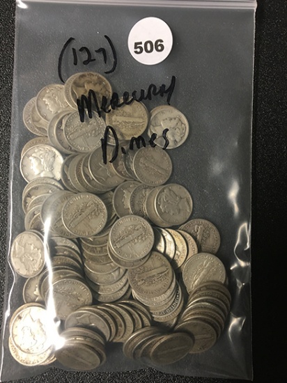 (127) Mercury Dimes