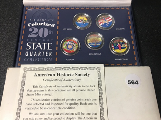 20th Century Colorized State Quarters