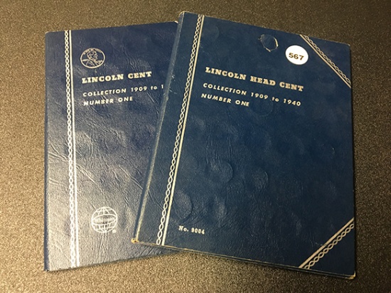 (2) Partial 1909-1940 Lincoln Cent Books