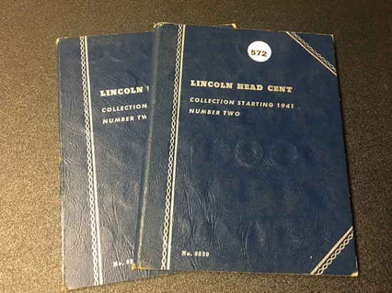 (2)  Partial 1941- Lincoln Cent Books
