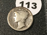 1916-D Mercury Dime