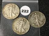1941, 41-D, 41-S  Walking Liberty Half Dollars
