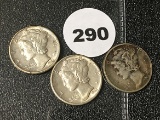 1944, 44-D, 44-S Mercury Dimes