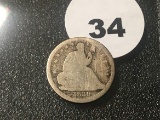 1839 Seated Half Dime