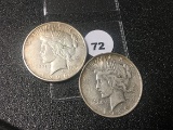 1926-S, 26-D Peace Dollars