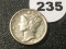 1938  Mercury Dime AU55