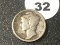 1916 Mercury Dime