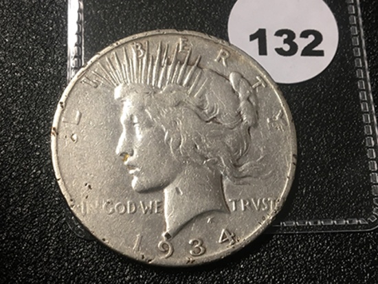 1934-S Peace Dollar VG