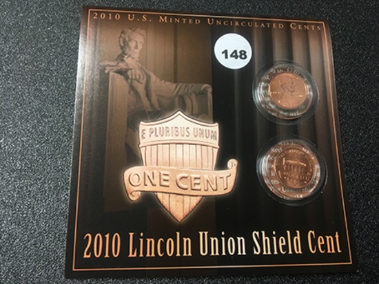 2010 Shield P&D Lincold Cents on Card