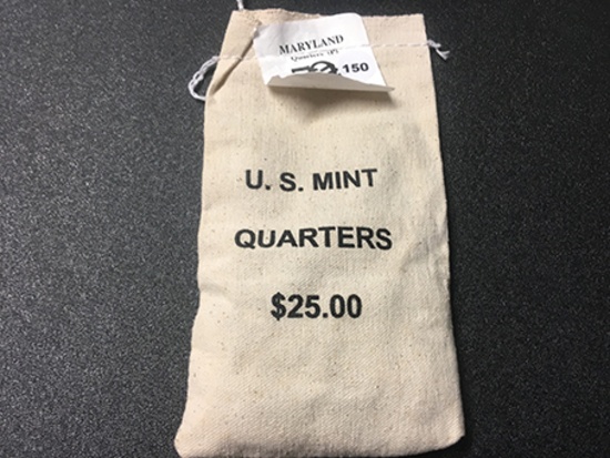 2000-P $25 bag of Maryland Quarters