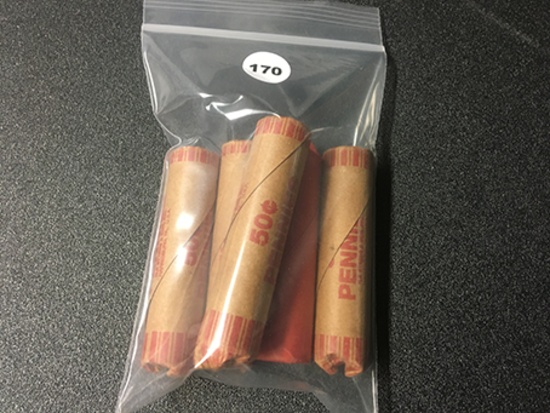 Lincoln wheat cents 1909-1958 mixed dates 5 rolls