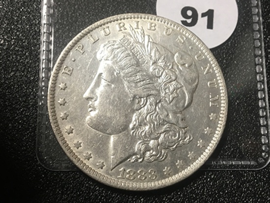 1883-O Morgan Dollar AU