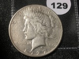 1927-S Peace Dollar F