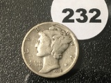 1936  Mercury Dime VF