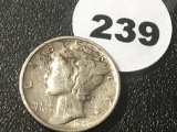 1940-S  Mercury Dime EF