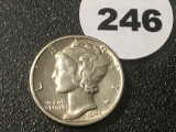 1944-D  Mercury Dime BU