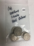 (10) Walking Liberty Half Dollars