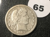 1902 Barber Quarter VG