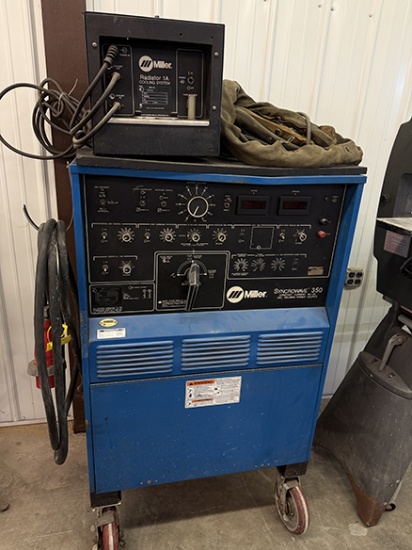 Miller Syncowave 350 Constant Current AC/DC Arc Welder, Radiator 1A Cooling System