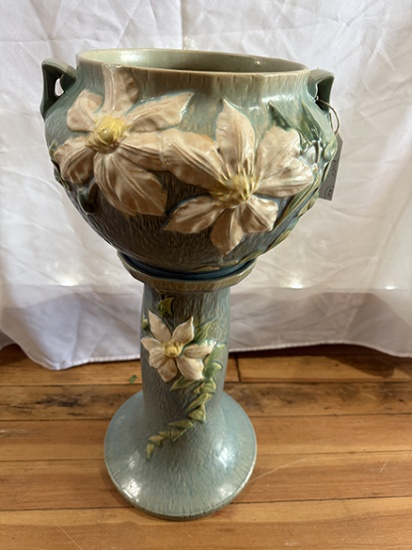 Roseville Clematis Jardiniere and Pedestal