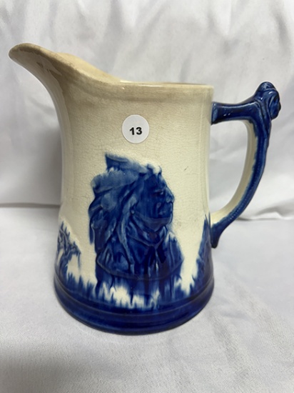 Vintage Sleepy Eye 8 1/2 in. Tall Pitcher