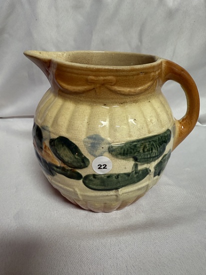 Early Roseville Pre 1916 7 in. Landscape Pitcher