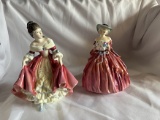 Lot of 2 Doulton & Royal Doulton China Figurines