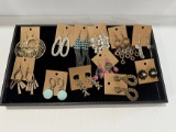 Costume Earrings & Tray