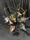 12 in. Tall Ornament Tree w/Songbird Christmas Ornaments, By Danbury Mint