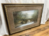 River Crossing Artist Finley 36 in. X 26 in. Matted Print