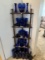Corner Shelf & Colbalt Blue Glass