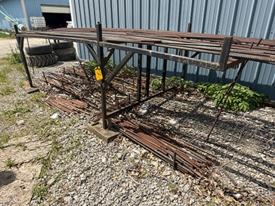 Steel 8 ft. Ladder Rack for Truck, Note Rebar Not Included