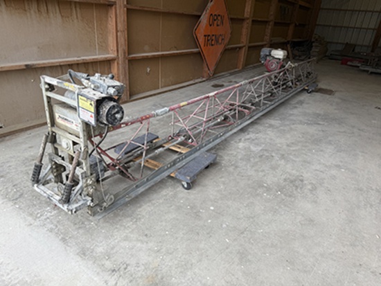 Allen Razorback Truss Screed, 51.5 ft., Honda    8hp Engine, Runs