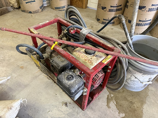 Razorback Barrel Pump, Honda 4hp Engine, Runs