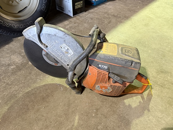 Husqvarna K770 Cement Saw, 4700 Max RPM, 14 in. Max Cutting Wheel