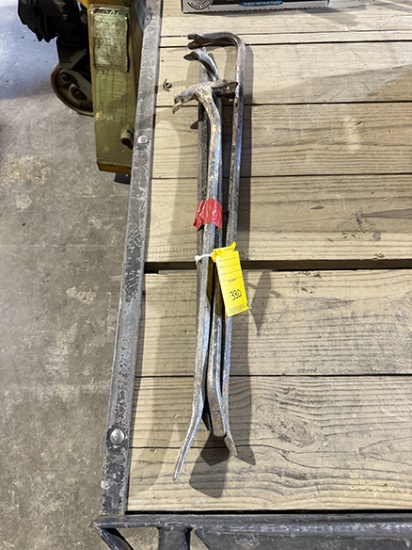 (3) Crowbars, (1) Pry Bar