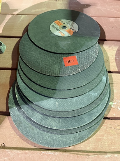 Lot of 9 14 in. Metal Blades