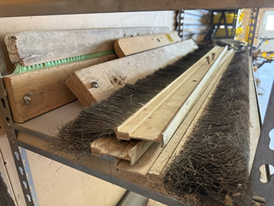 (3) 4 ft. Cement Brooms & Others