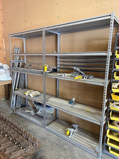 (2) 4 ft. X 7 ft. Shelf Units (Misc. Shown in Picture Not Included)