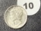 1940-S Mercury Dime, Top & Bottom - Split Bands