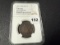 1857 Large Date Cent, NGC Graded