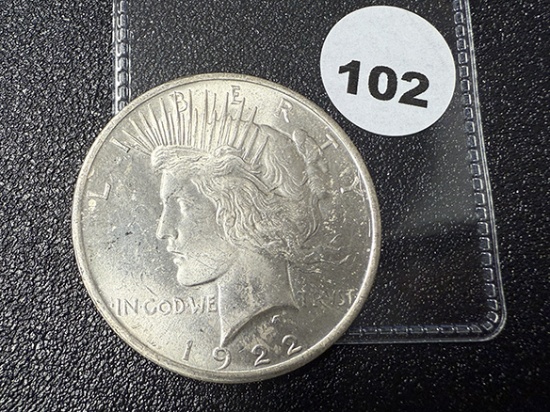 1922 Peace Dollar, UNC