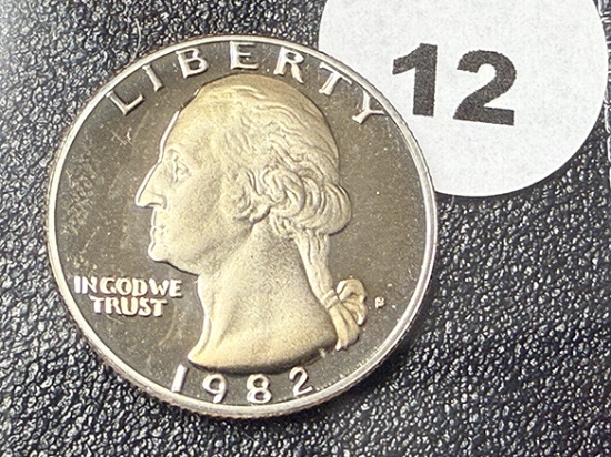 1982-S Proof Washington Cameo Quarter