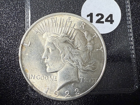 1923 Peace Dollar, BU