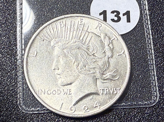 1924 Peace Dollar, BU
