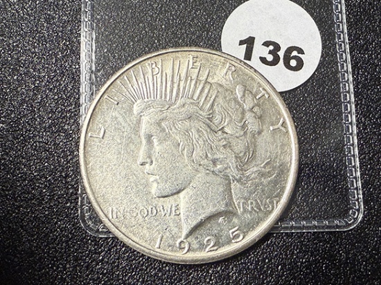 1925-S Peace Dollar, AU