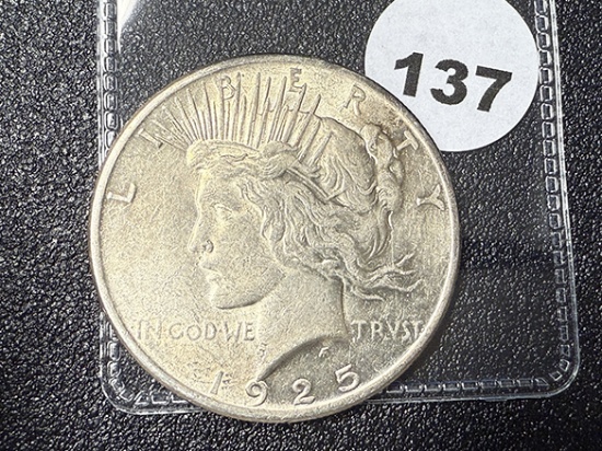 1925 Peace Dollar, AU