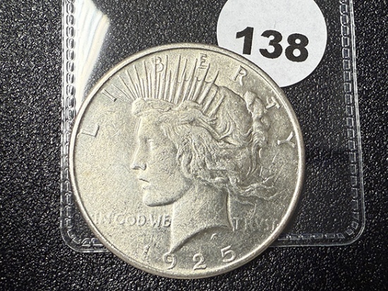 1925 Peace Dollar, XF